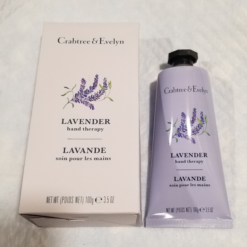 Crabtree & Evelyn Lavender Hand Therapy  Cream 3.5 oz. Intensive Conditioning
